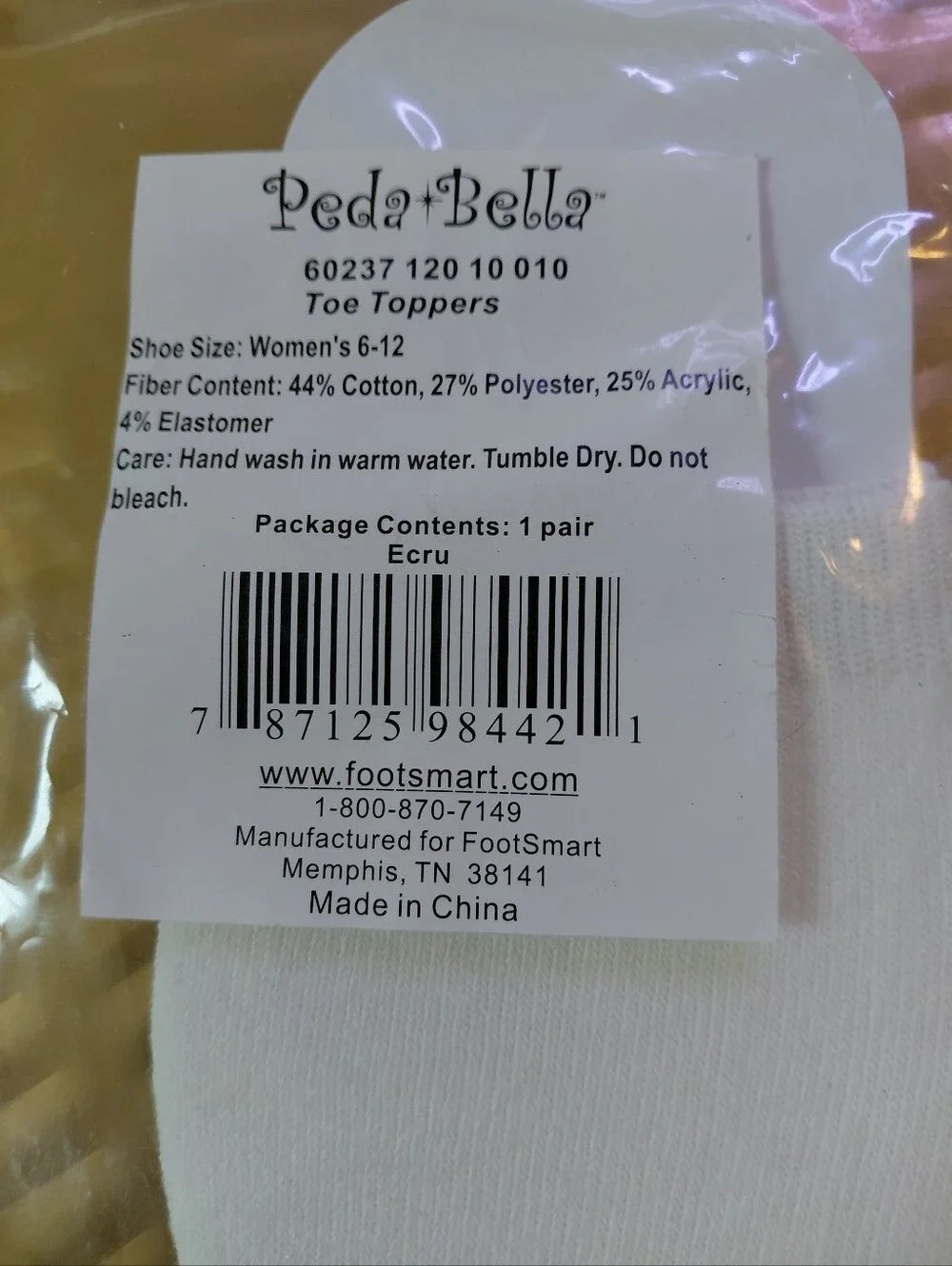 Peda Bella Womens Half Socks Size 4-12 4 Pair NIP.